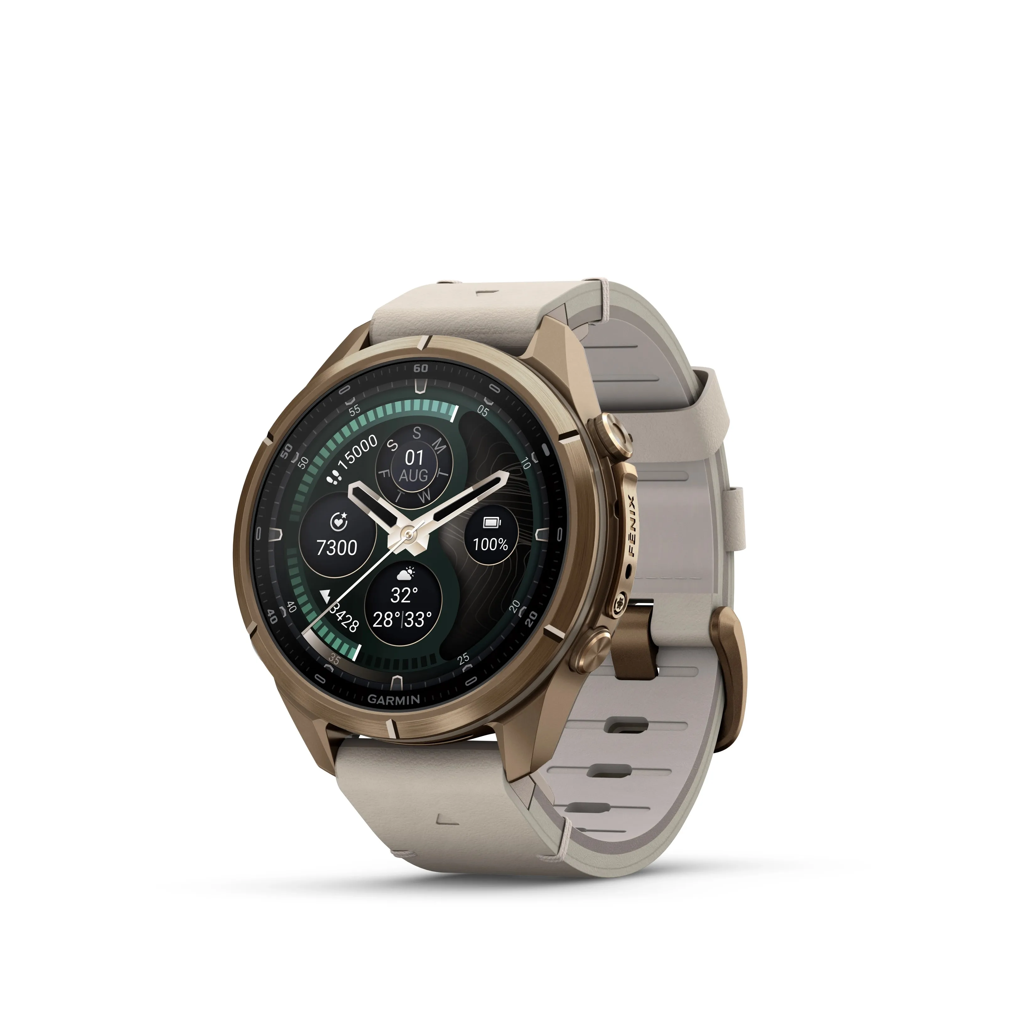  ساعت گارمین فنیکس 9 پرو - FENIX 9 Pro 43mm - LTE AND INREACH چرم