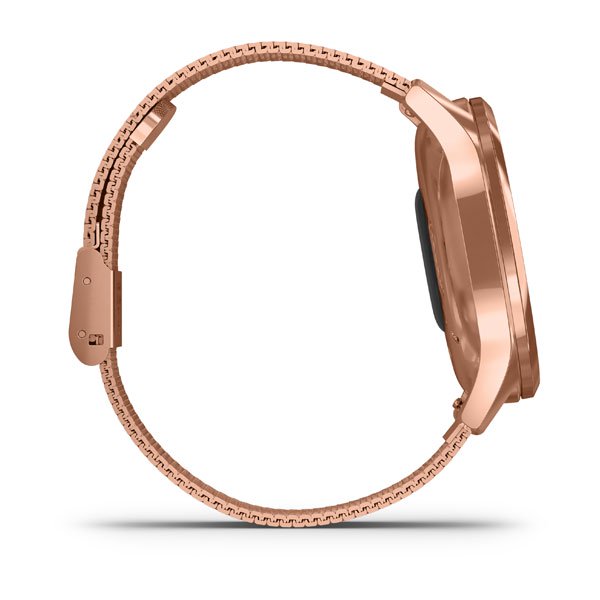 گارمین ایران | Garmin | GpsRahnegar | ساعت گارمين Vivomove Luxe 18K Rose  Gold Steel Case with Rose Gold Band